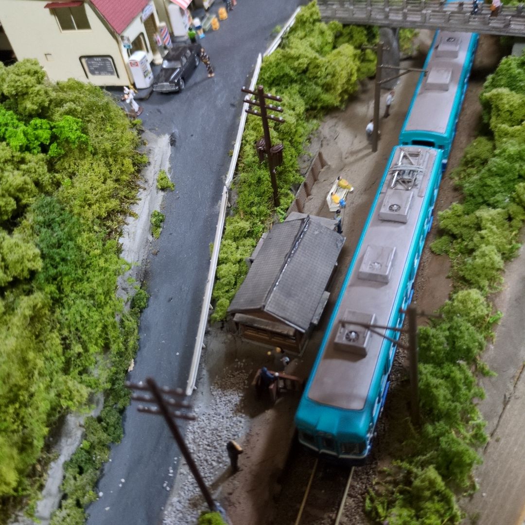 Nゲージ 鉄道模型 銚子電鉄の風景　夏祭り