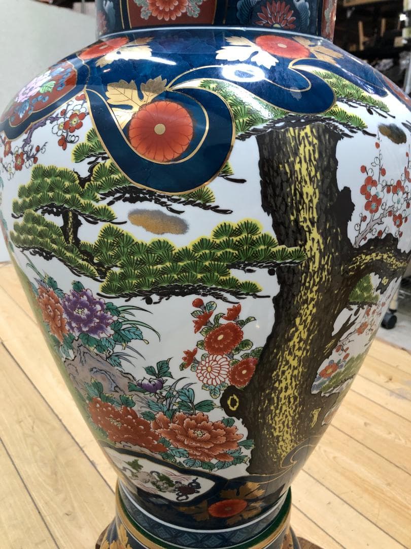 A 有田焼 金龍窯　博山作　飾壷　伝統工芸美術　250703-6