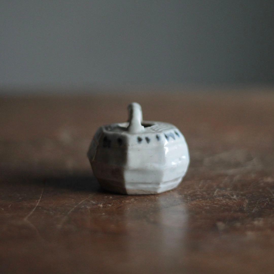 染付 八角 水滴 古道具 アンティーク 文具