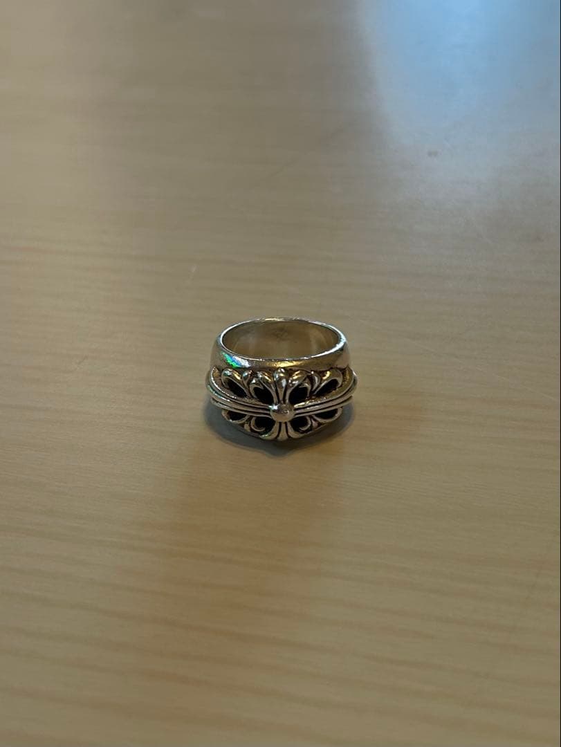 クロムハーツ フローラルクロスリング US7 正規品