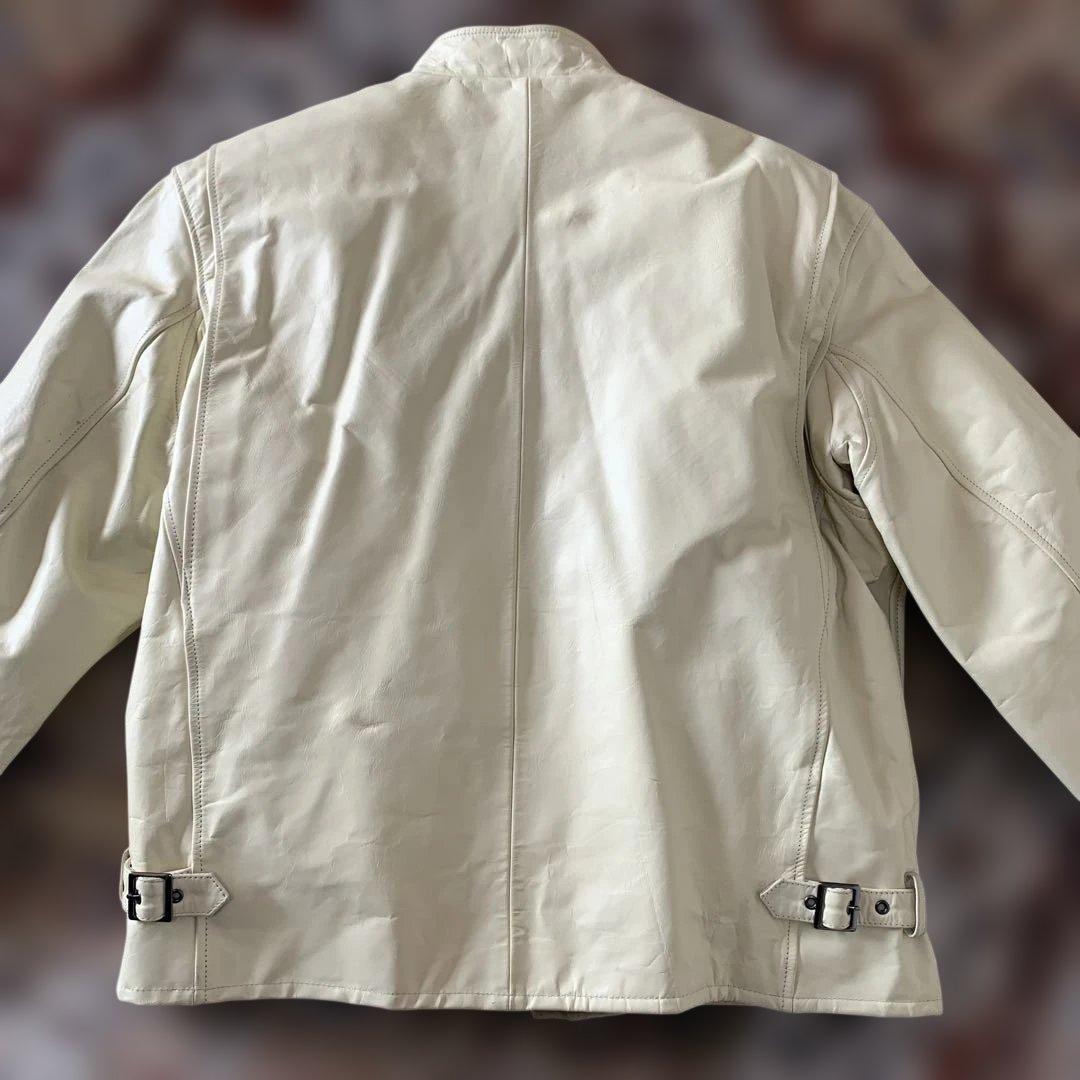 極美品　リューグー　馬革 シングルライダースジャケット　ライナー付き