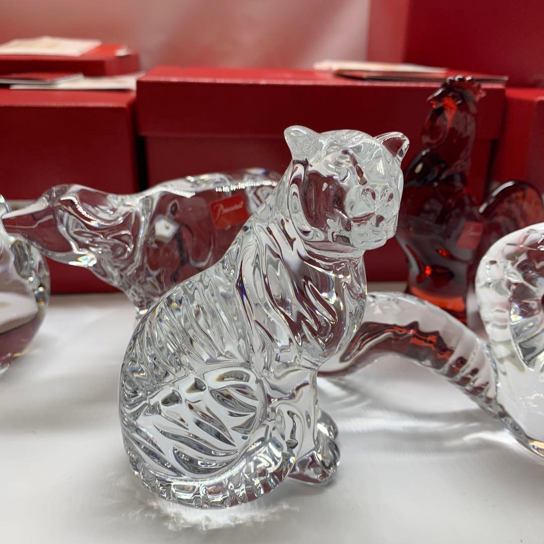 超美品　バカラ　十二支セット　クリスタルガラス 　干支の置物　12点セット箱あり