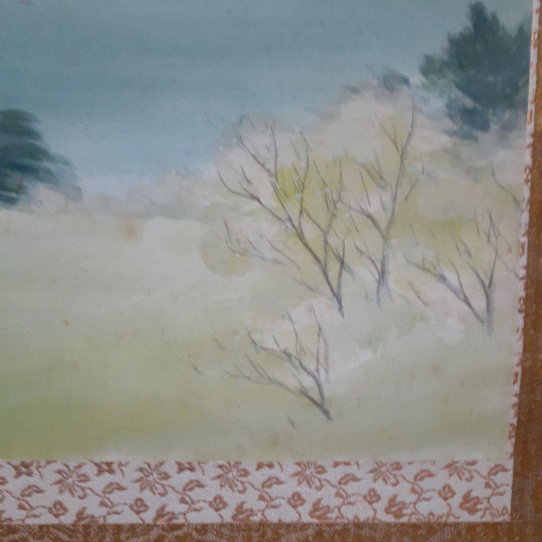 掛け軸/伊豆風景/一晁作