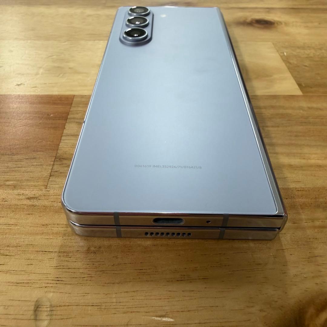 超美品 Galaxy fold5 512GB アイシーブルー韓国