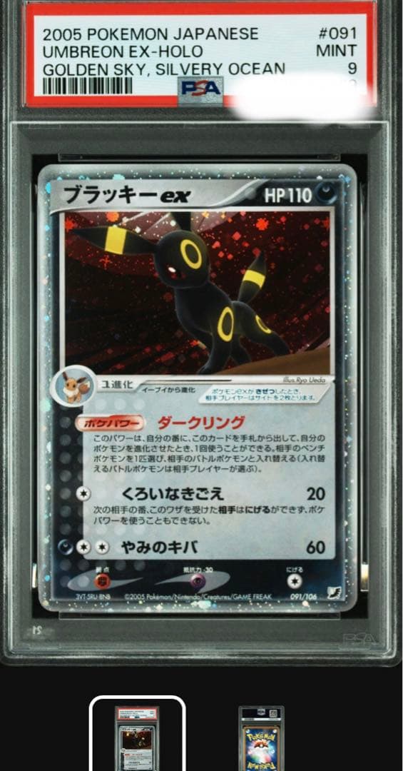 ブラッキーex ☆ 拡張パック 金の空、銀の海 091/106