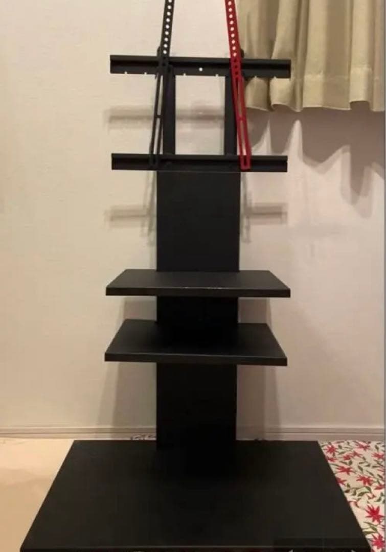 壁よせテレビスタンド　天板2枚付き