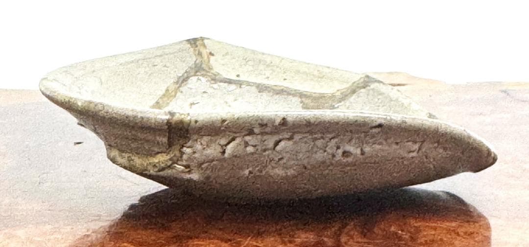 桃山時代 古唐津皿 発掘品 古茶碗 ウブ品 入手困難 骨董 時代物WWTT390