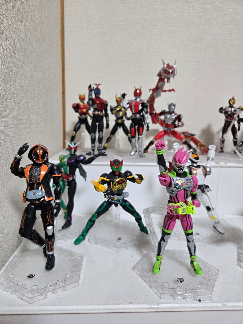 d*9様 組立済み 仮面ライダー プラモデル 平成ライダー20体