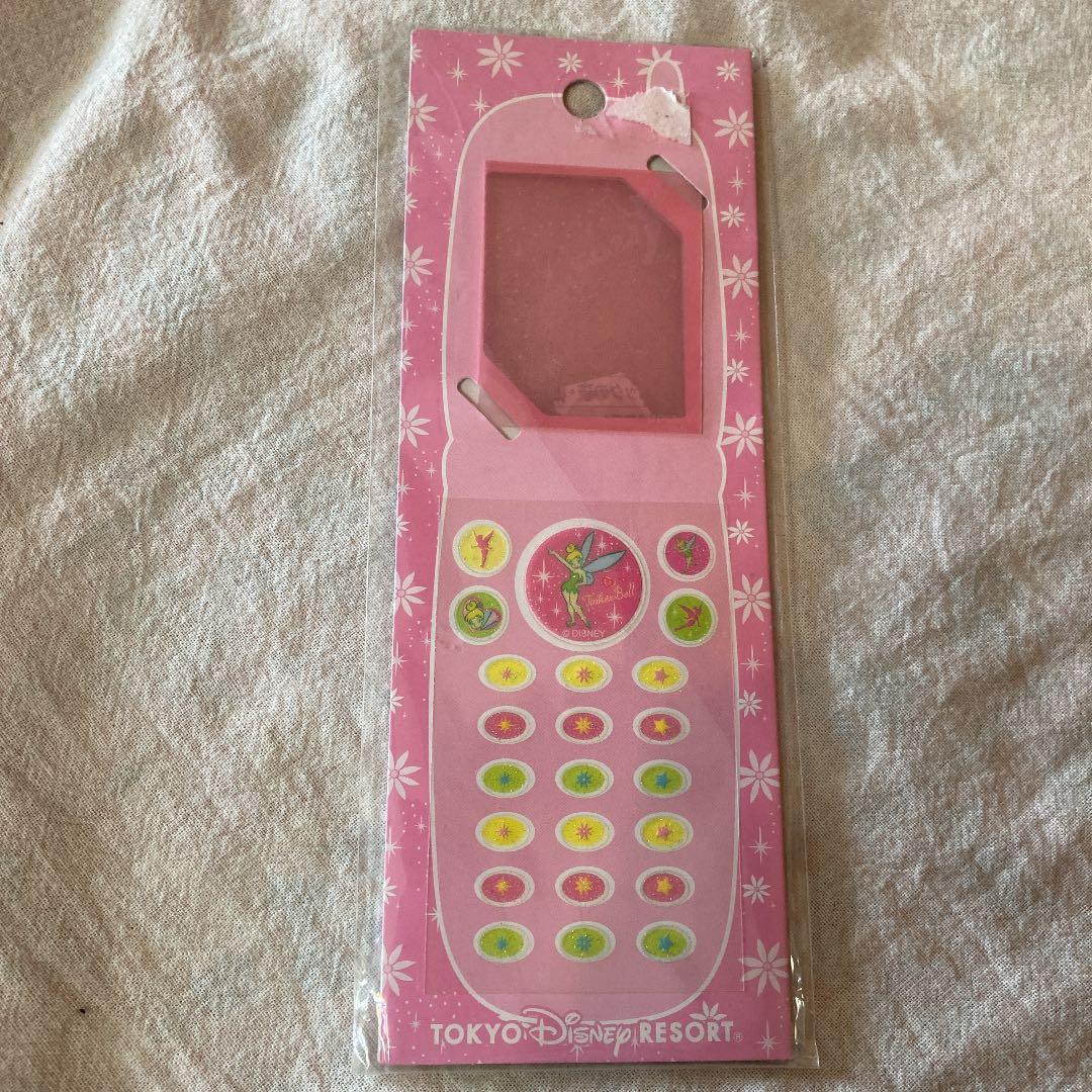 平成レトロ　ガラケーシール　東京ディズニーリゾート　ティンカーベル　新品未使用