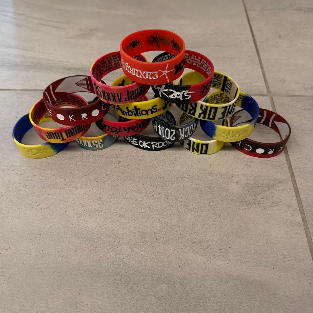 ONE OK ROCKラバーバンド15個セットまとめ売り