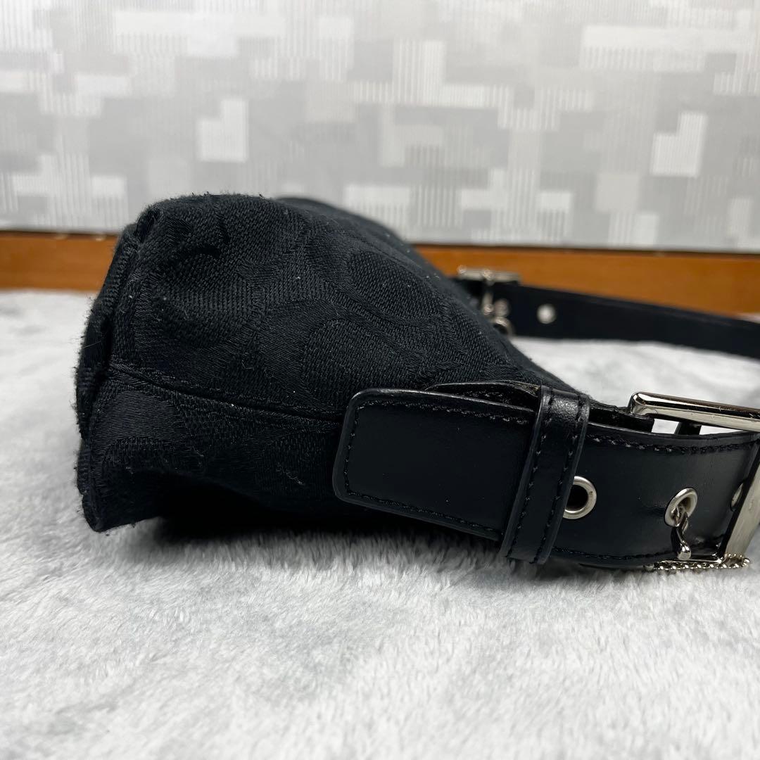 COACH コーチ アクセサリーポーチ ブラック 黒 シグネチャー