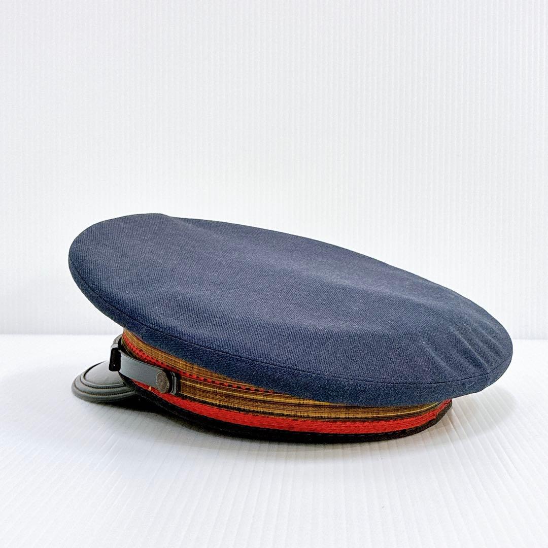 【功績章付き】日本国有鉄道 駅長帽子 当時物 制帽 ヴィンテージ 銀細工 純銀