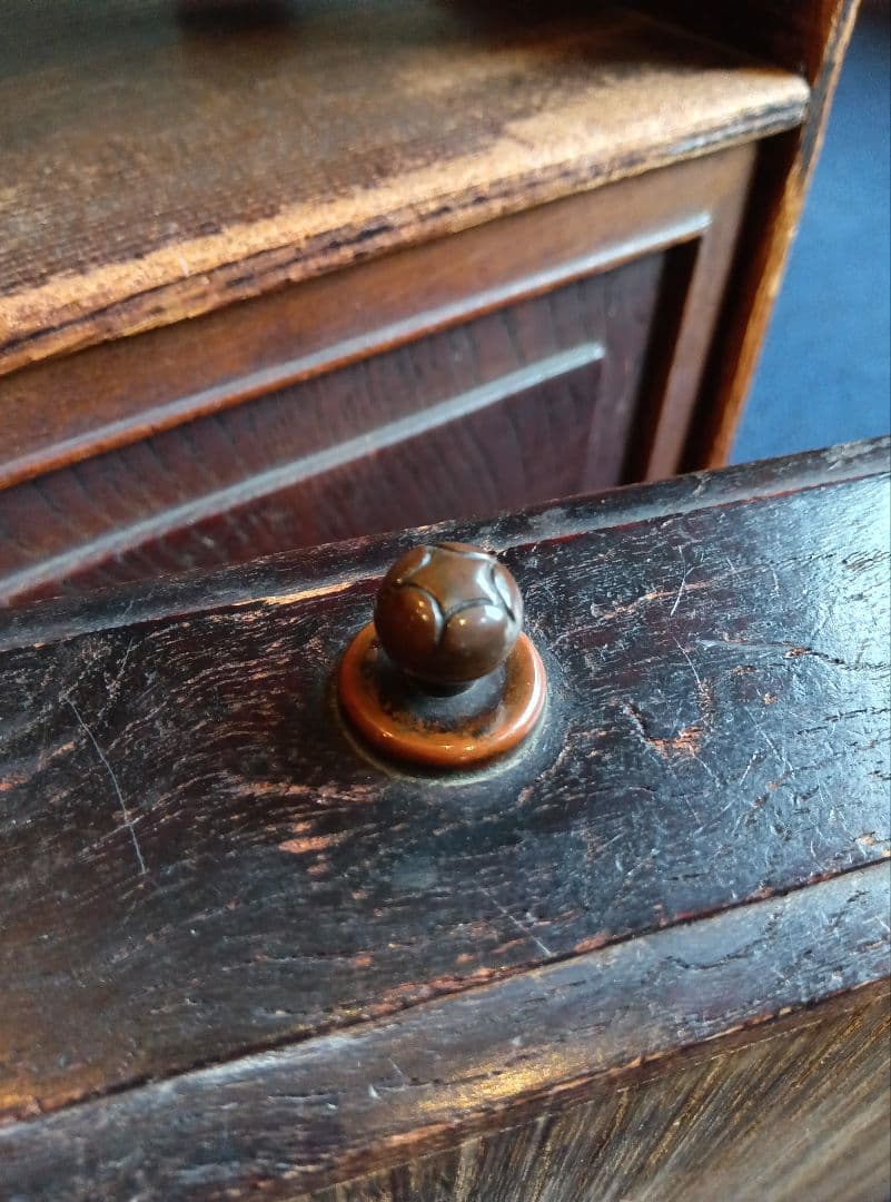 アンティーク　引出し付木箱　茶箱　 小型引出し　小型棚　収納　和風