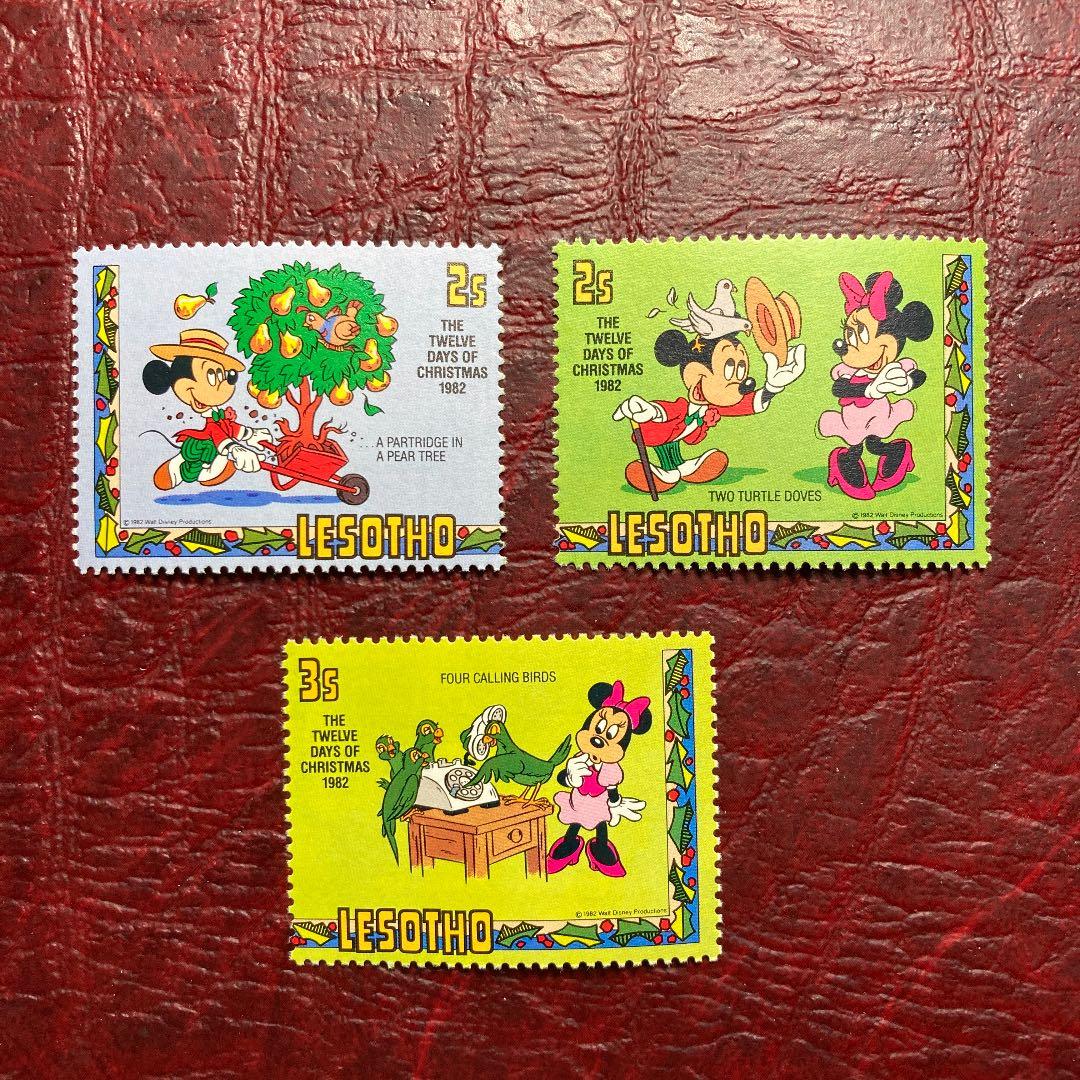 017 ディズニー切手6種　おしゃれ　かわいい　未使用　おまとめ割引有