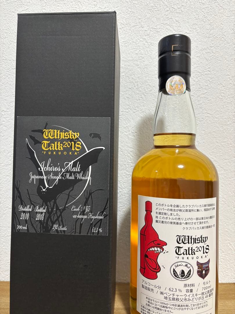 ウイスキートーク2018 福岡 イチローズモルト月と失われゆく動物チチブコウモリ