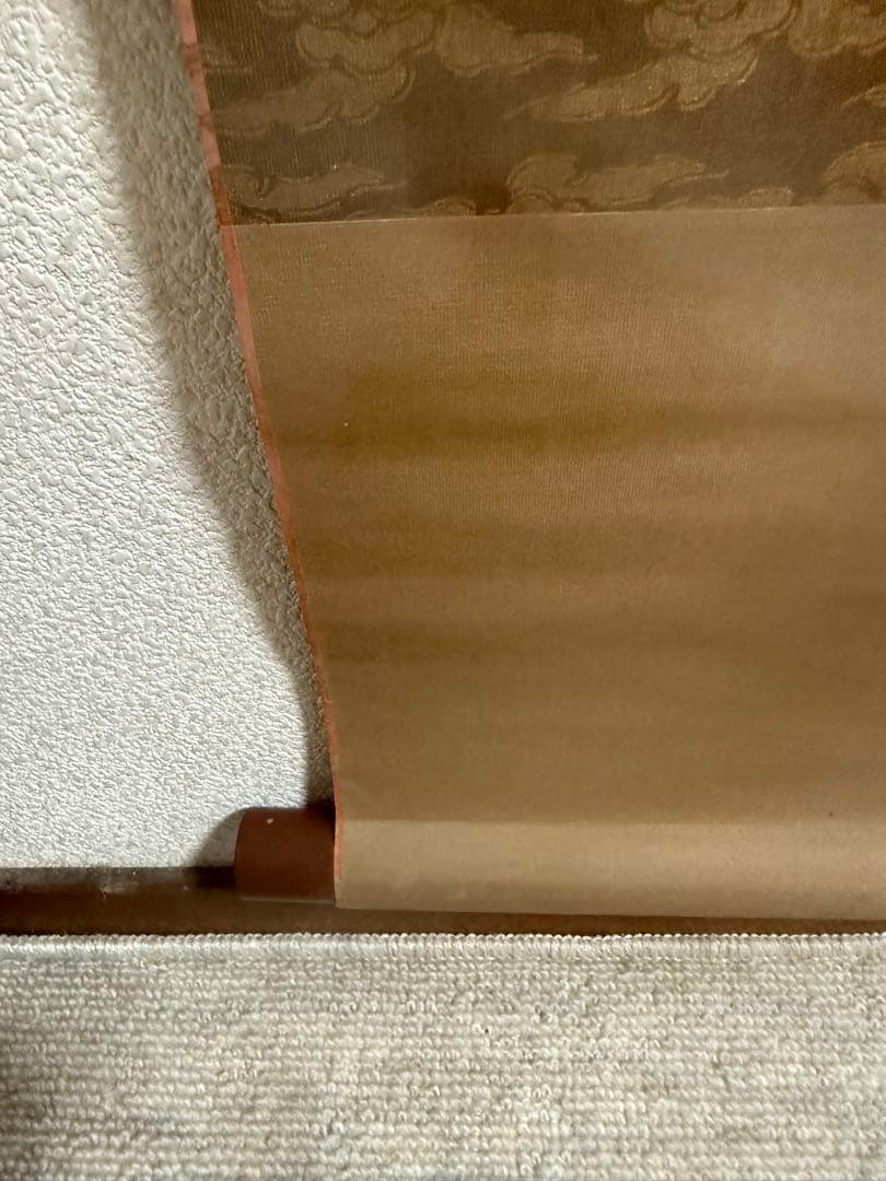 仏画　達磨　絹本肉筆　仏教美術　掛軸　送料込み250618