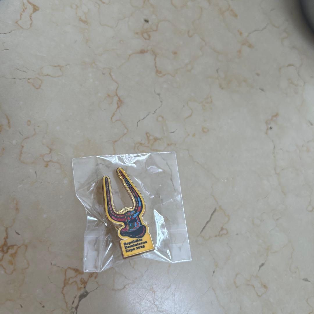 万博　ドミニカ　パビリオン　ピンバッチ　非売品