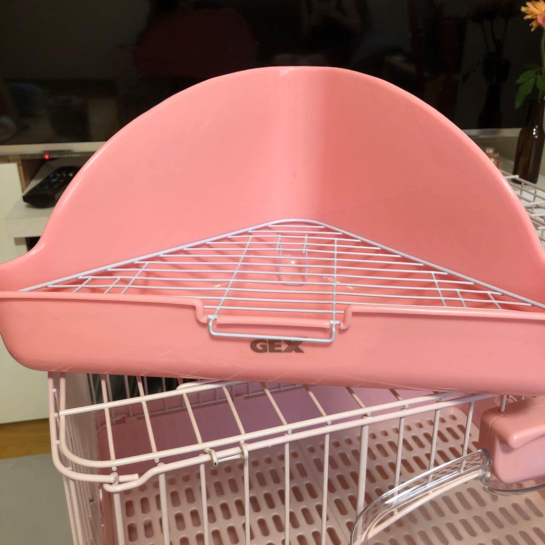 ＊ 美品 マルカン うさぎケージ(トイレ・牧草入れ・給水ボトル付き)