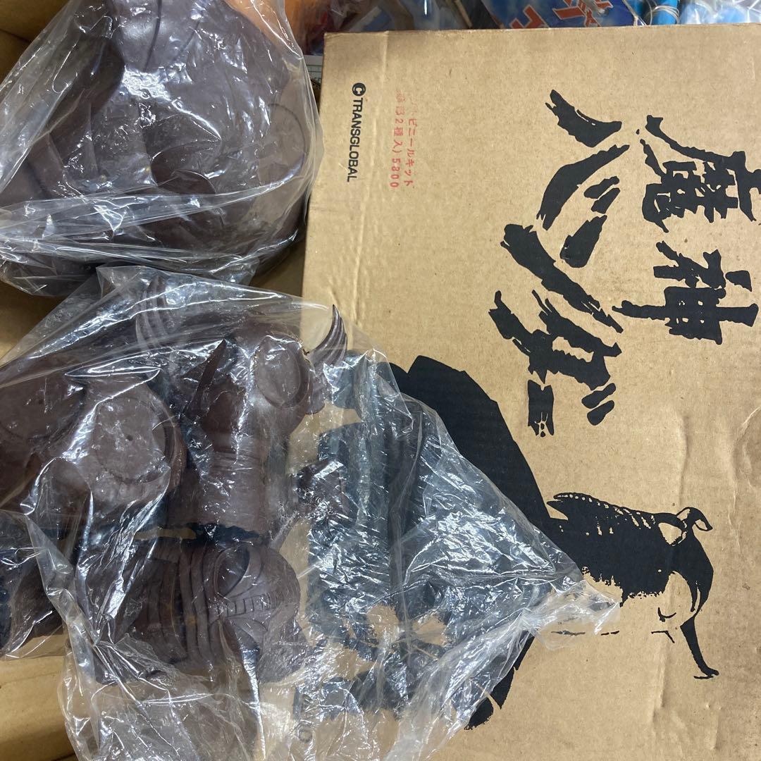 1990年マーミット製 魔神バンダー ソフビ ガレージキット全高約40cm首2種