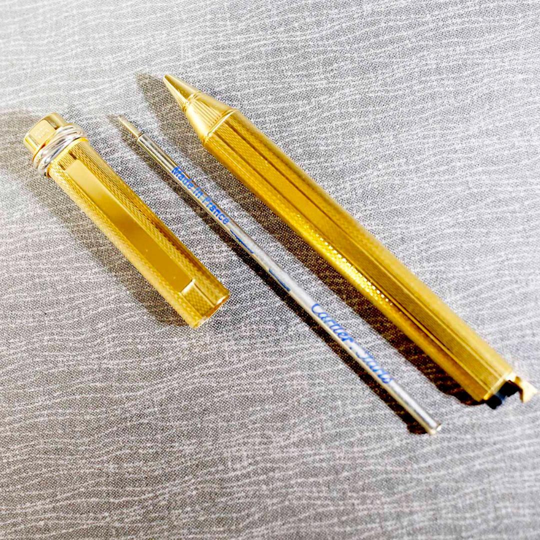 【美品 送料込み】カルティエ ボールペン トリニティ ゴールド プレート