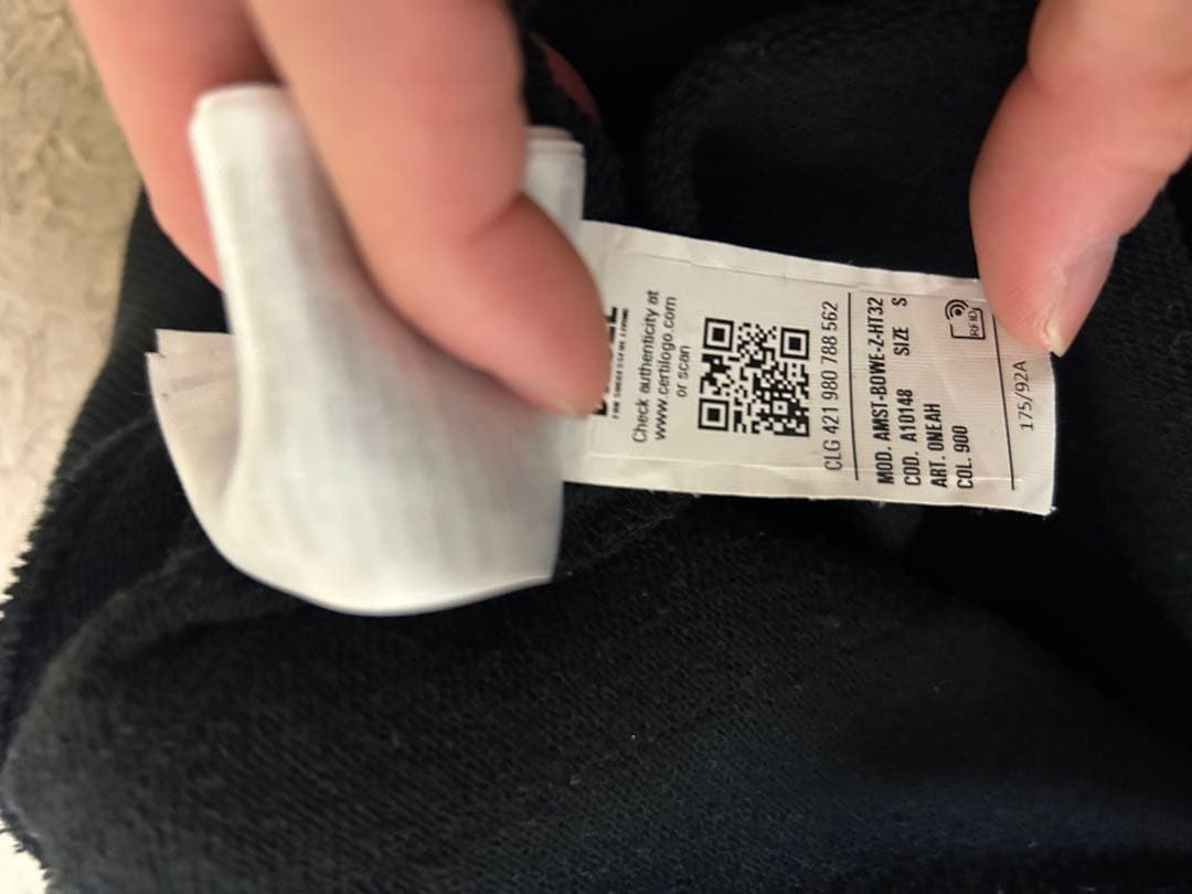 DIESEL SPORT ロゴライン ジップパーカー 黒