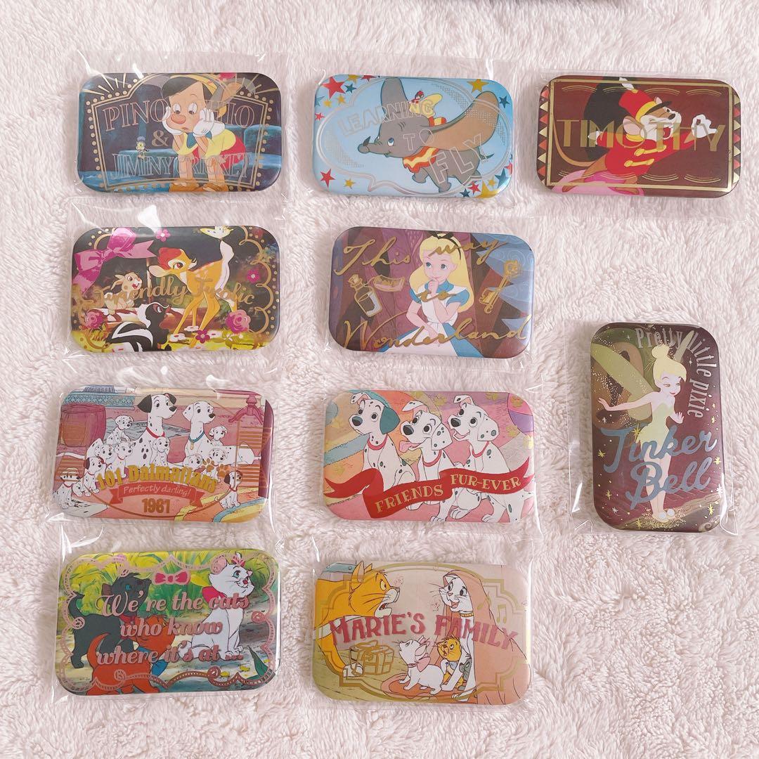 ディズニースクエアカンバッジコレクション 10個