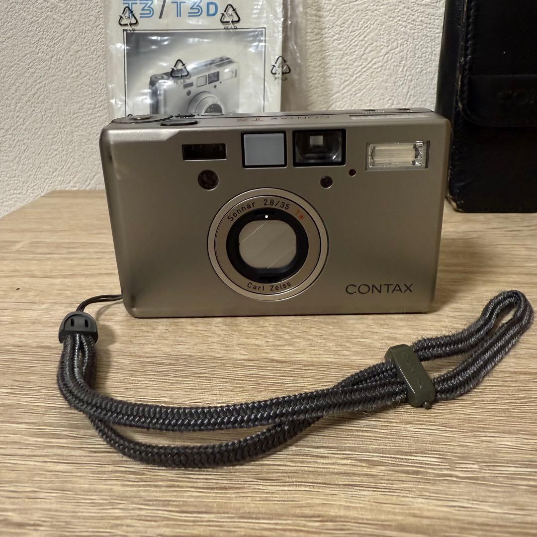 【動作確認済み】CONTAX T3 コンパクトフィルムカメラ チタンシルバー