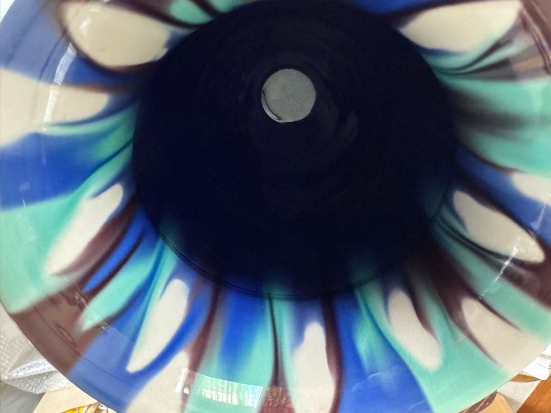 人間国宝　三代　徳田八十吉　燿彩杯　高さ36.5cm