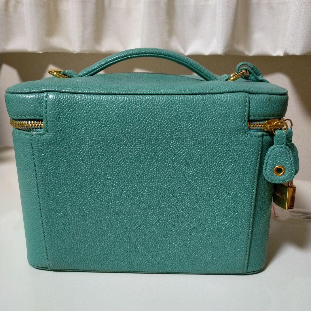 【ヴィンテージ】未使用CHANEL キャビンスキン ショルダー可能バニティバッグ