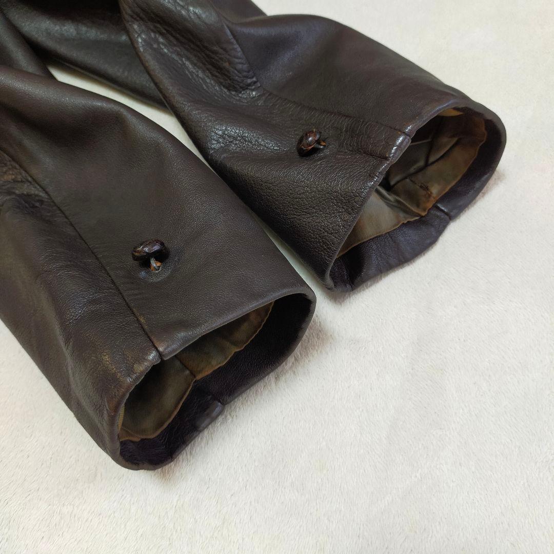 70S　USA製　Cooper　ライナー　ミドル丈レザーコート　レザージャケット