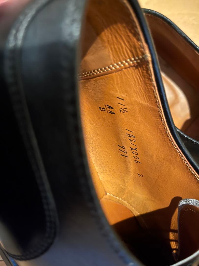 超美品 オールデン 971 ブラック カーフ 11 1/2 B
