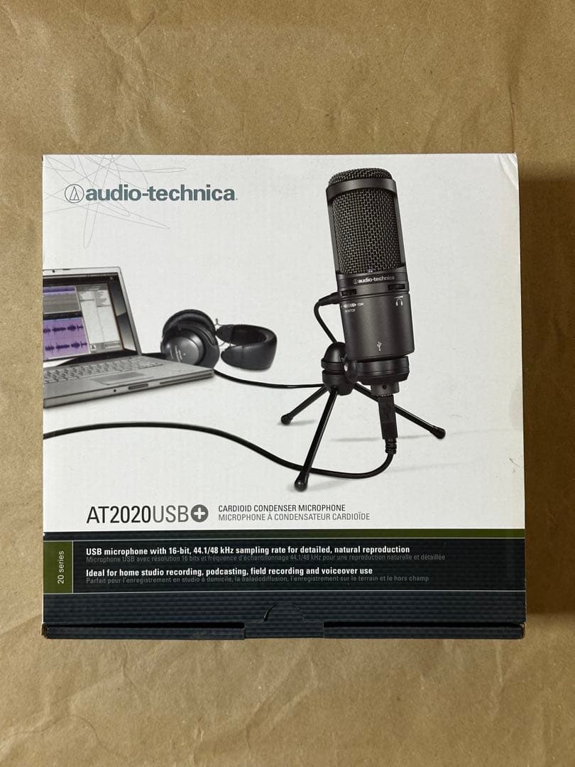 audio-technica AT2020USB+ コンデンサーマイク　使用僅少
