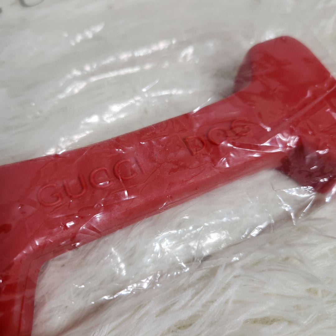 【入手困難】GUCCI DOG 犬用 ラバードッグトイ 赤 骨ボーン