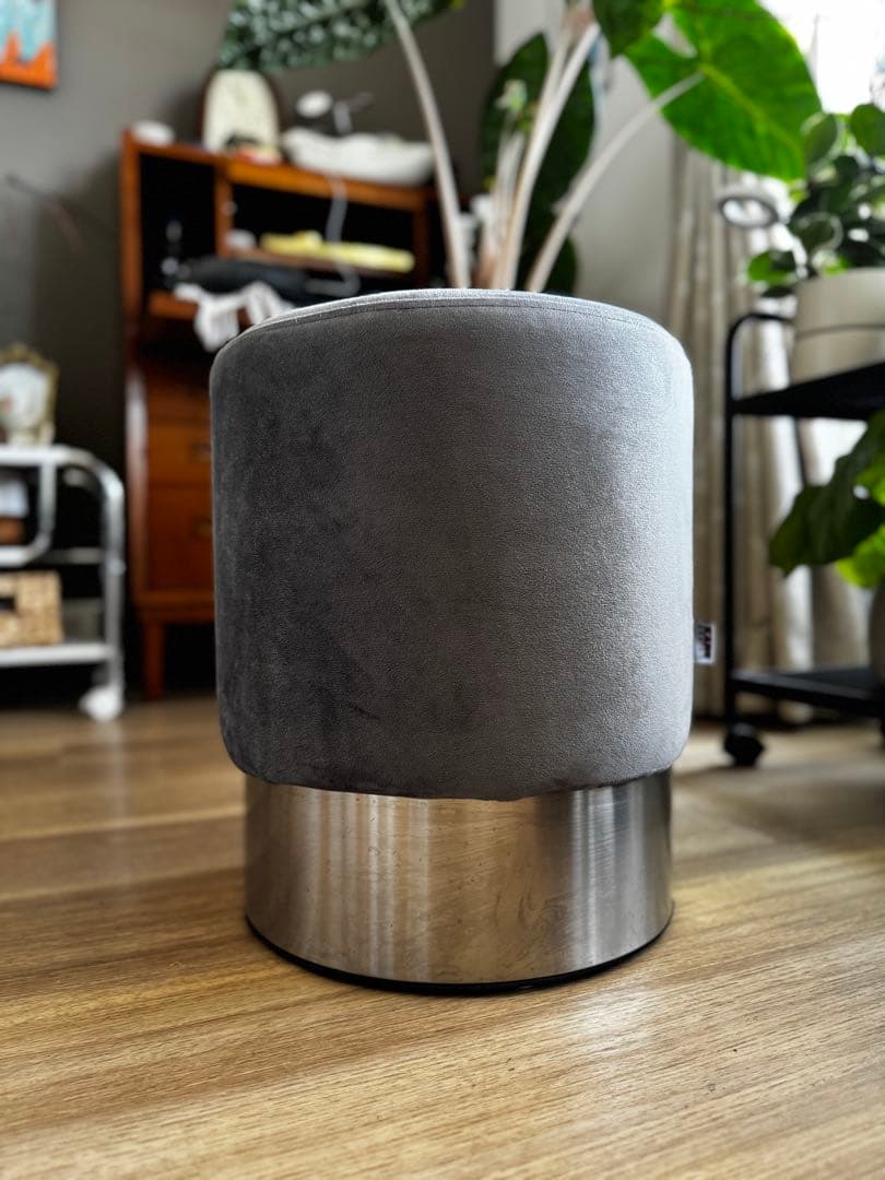 KARE DESIGN チェリー ライトグレーシルバー O35cm スツール