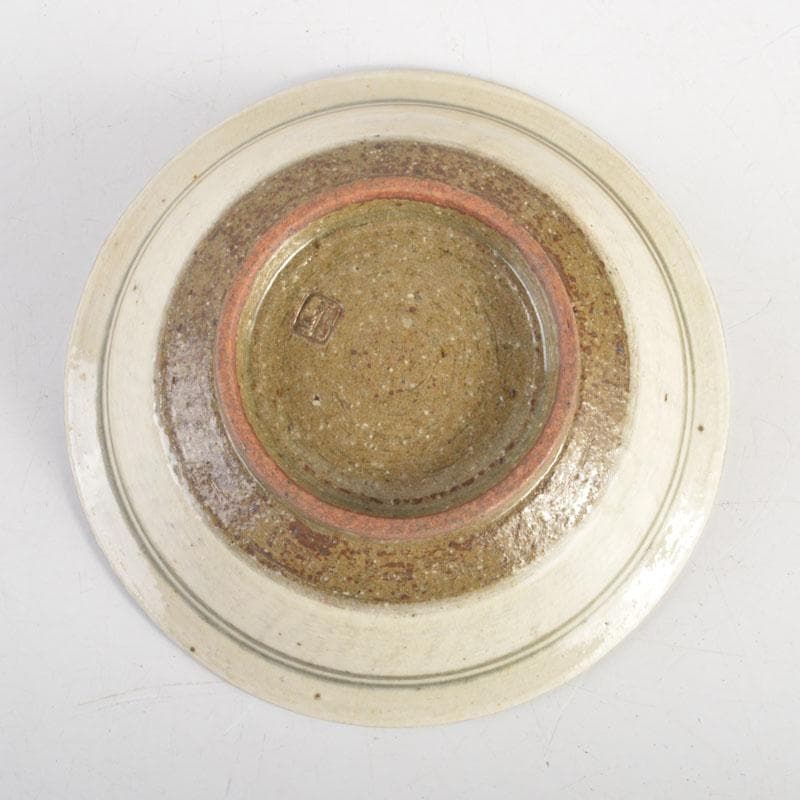 和食器　吉良々窯　加藤泥二作　泥彩魚文　向付　七客　共箱　C　6804A