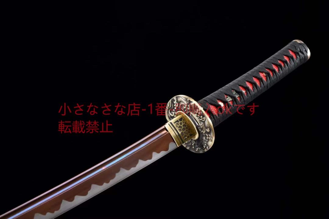 高性能銅装侍刀【浪里紅龍】  古兵器 武具 刀装具 日本刀 模造刀 居合刀