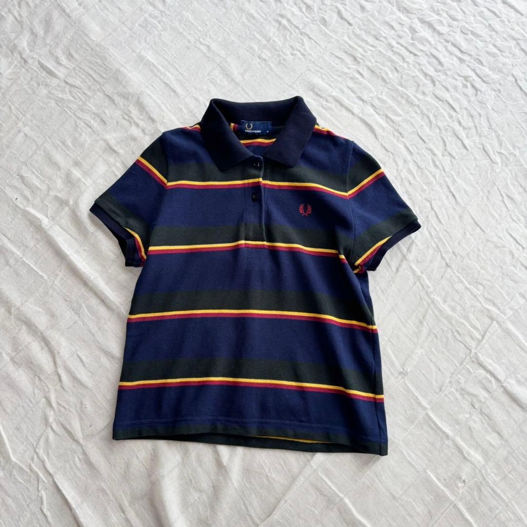 【美品】 フレッドペリー ビームス別注 ポロシャツ ショート丈 ロゴ刺繍