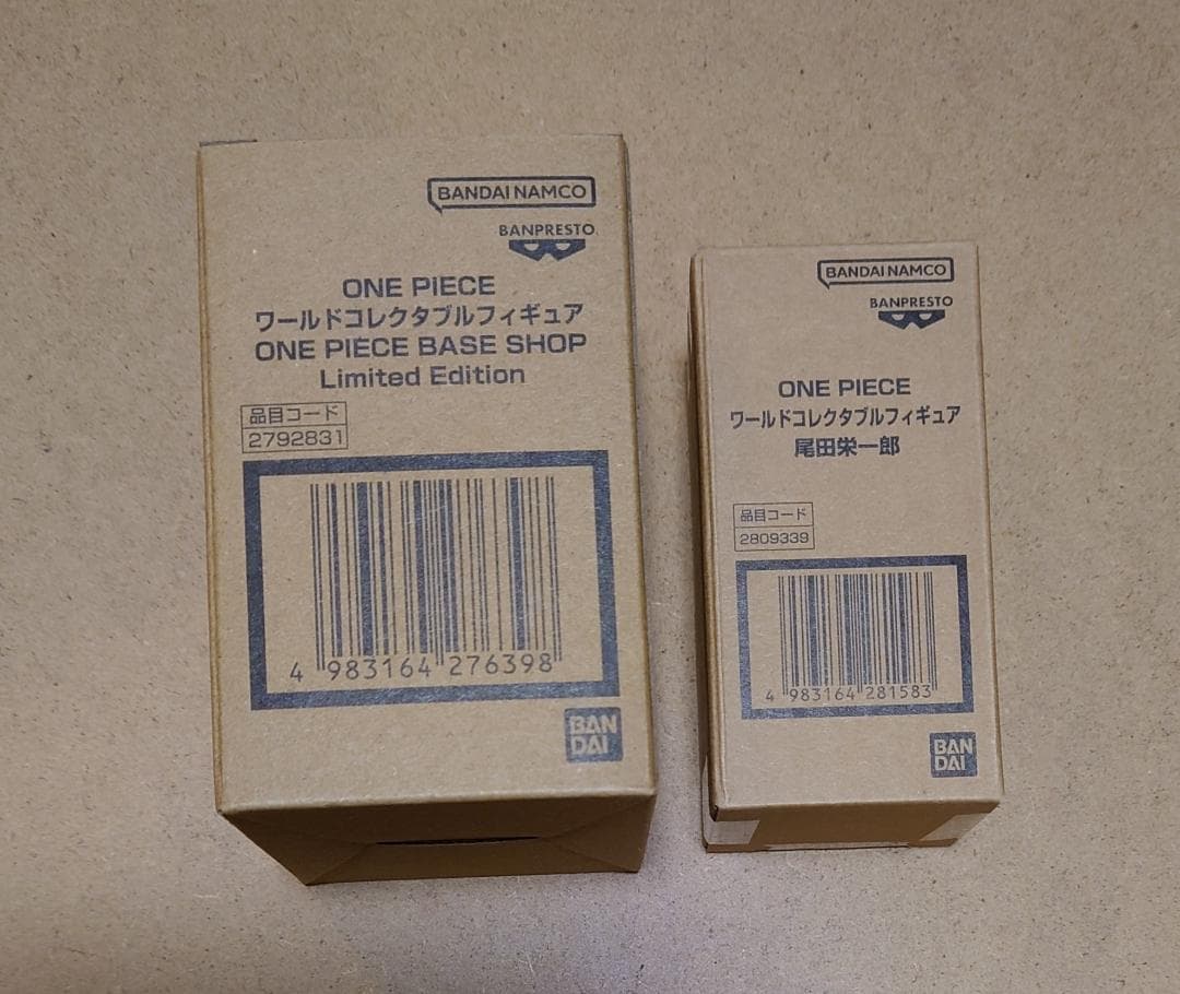 ONE PIECE base shop限定 ルフィ&尾田栄一郎ワーコレ2種セット