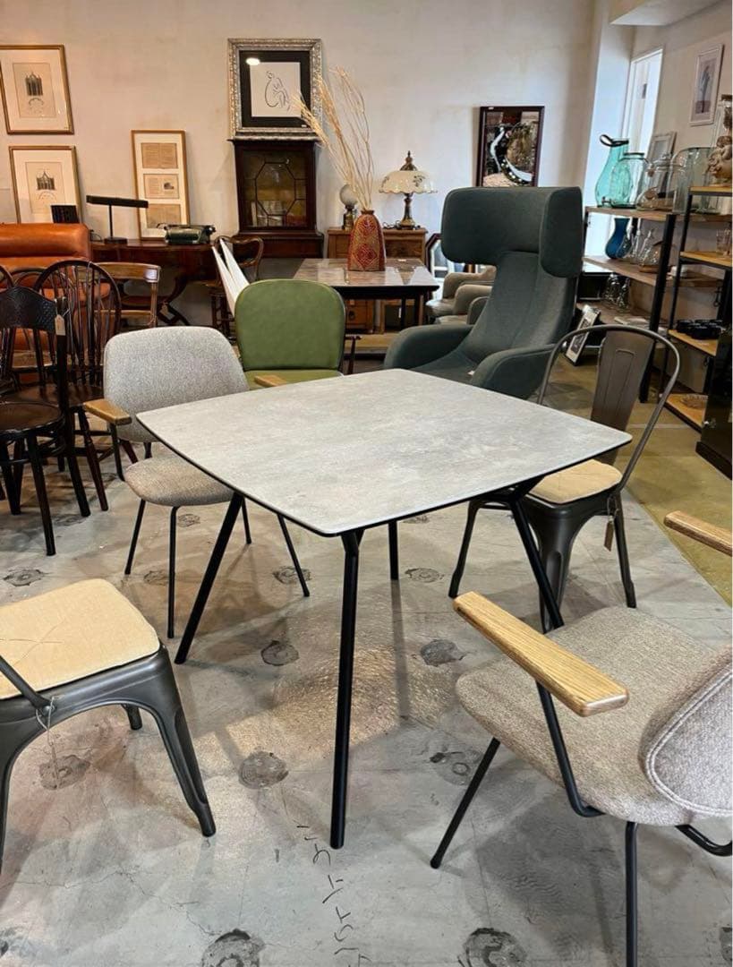 ダイニングテーブル　セラミック　スチール　最終値下げ