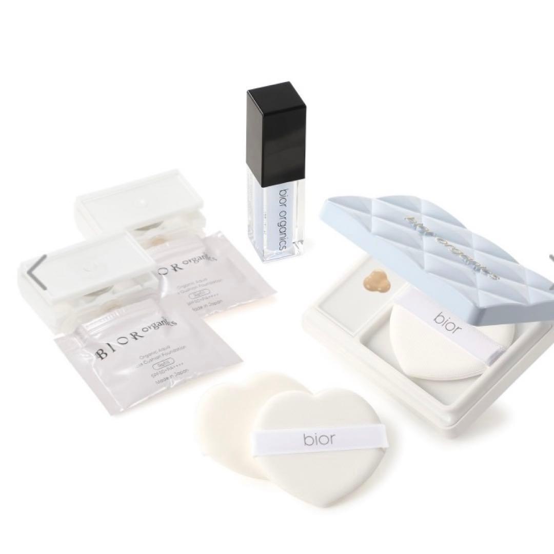 新品ビオールオーガニクス クッションファンデ＆ケース＆美容液 3種5点セット