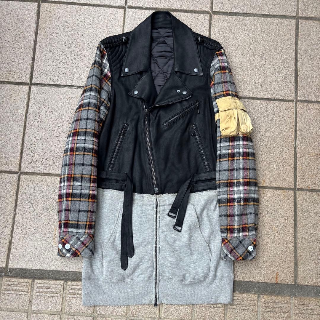 Number nine ライダースドッキングジャケット 05aw THS期