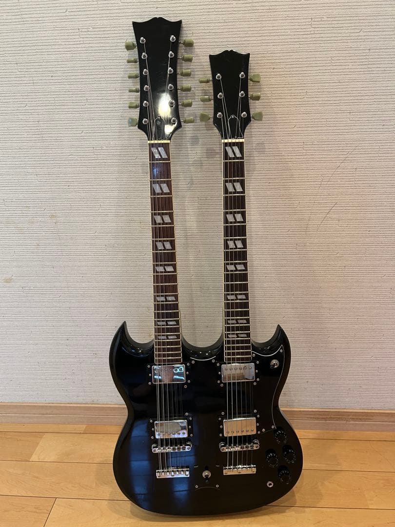 【再出品】12弦×6弦ダブルネックギター SGタイプ