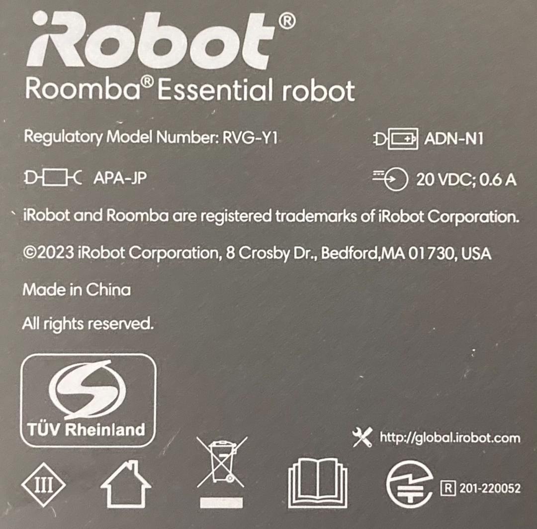 HFD2068 ★良品★ アイロボット ロボット掃除機 ルンバ RVG-Y1