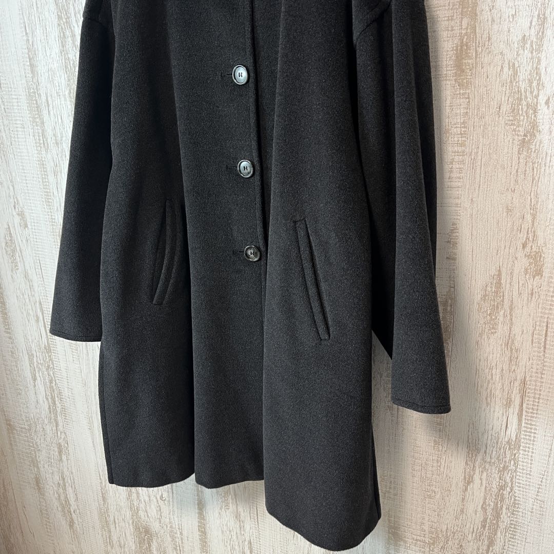 極美品 MaxMara 銀タグ ヴァージンウール ボリューム チェスターコート