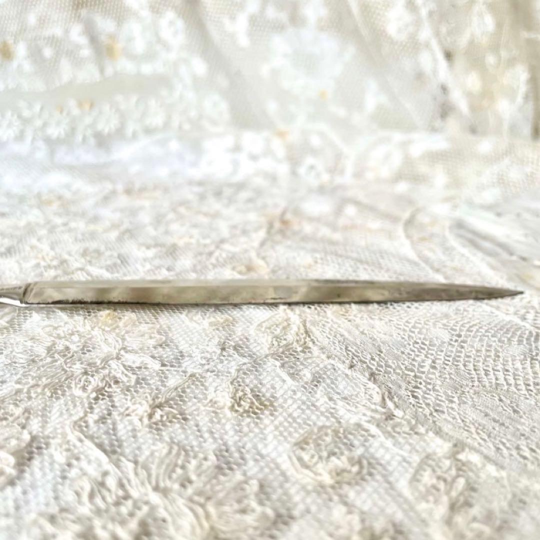 すずらんレリーフレターオープナー&シューボタンフック 2点　フランスアンティーク