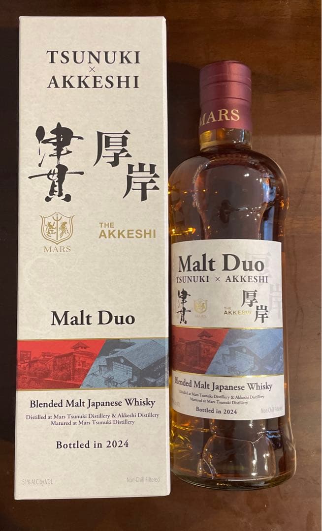 箱ありMalt Duo TSUNUKI AKKESHI 津貫 厚岸 700ml