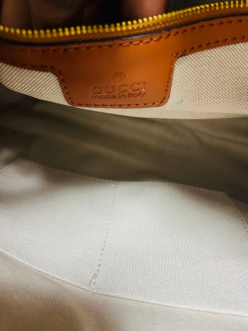 GUCCI トートバッグ ベージュ/ブラウン