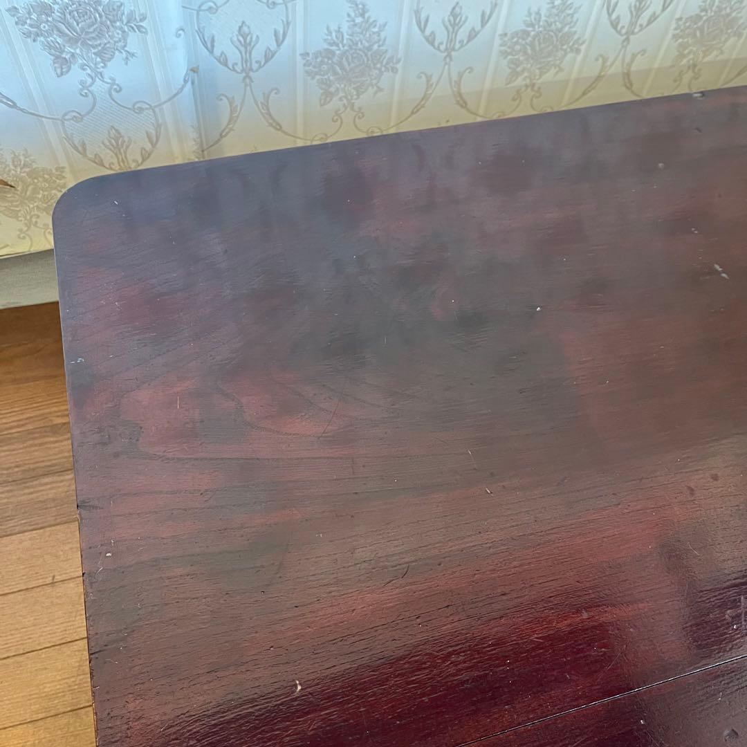 【アンティーク】木製 無垢 四角 座卓 文机 ローテーブル センターテーブル