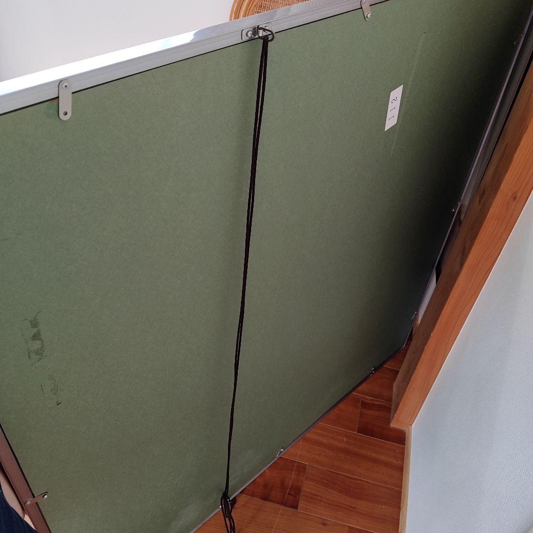 お値下げ！書道額　アルミニウム製シルバーフレーム 大正方形　箱使用感あり