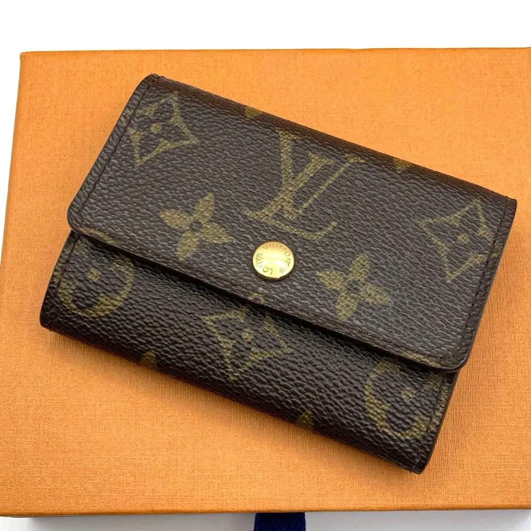 【極美品】ルイヴィトン ケース モノグラム ポルトモネプラ M61930